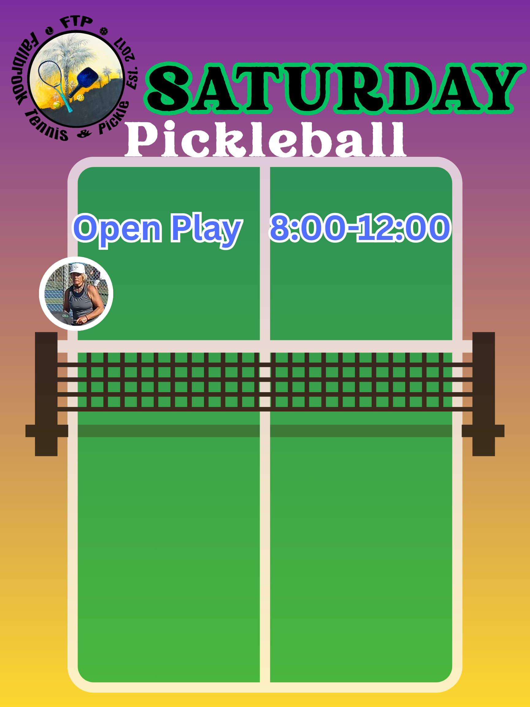 Pickleball Fallbrook Saturday Schedule