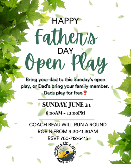 Fathers Day Pickleball