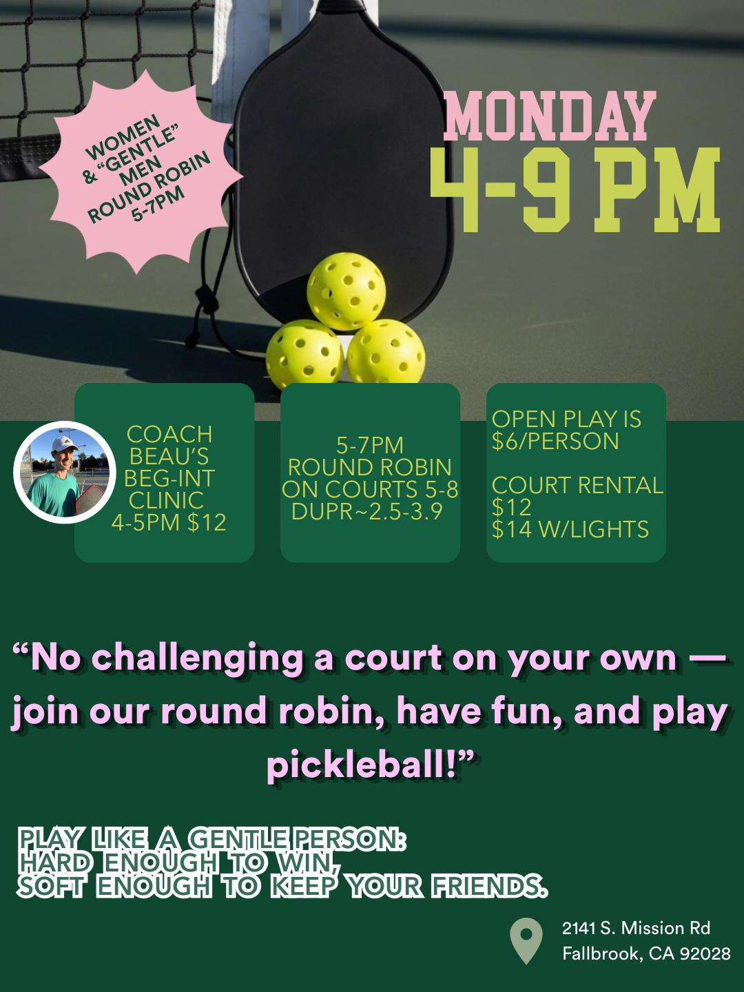 Monday Pickleball